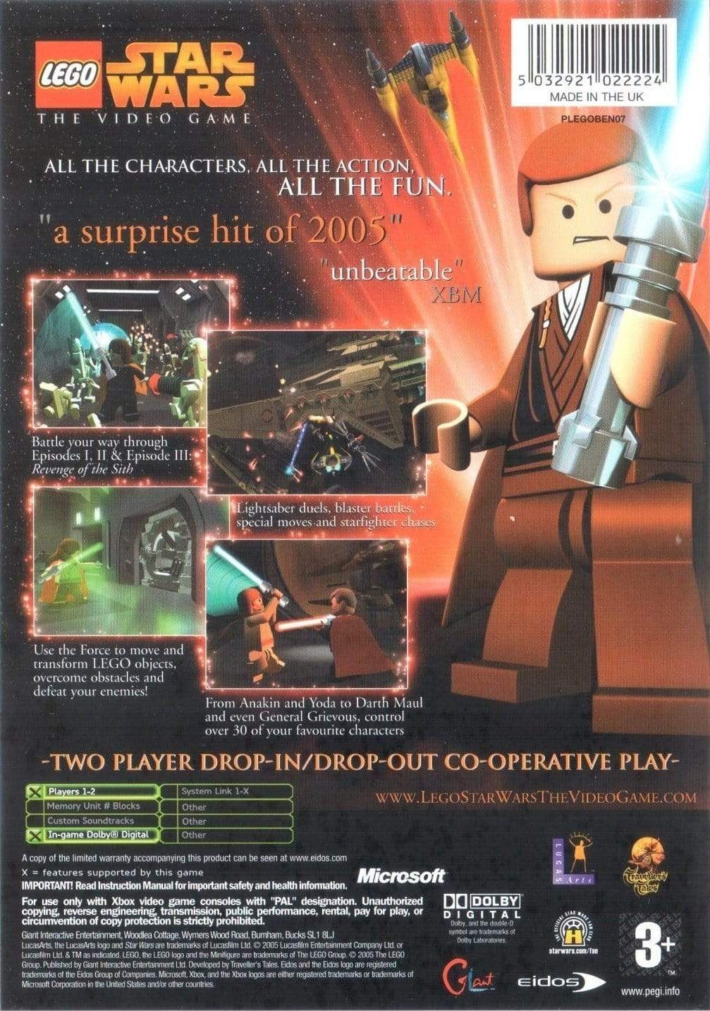 Lego Star Wars : The Video Game : XBOX Pick and Sell the shop for Stay Home Entertainment Packs.!! VG Used