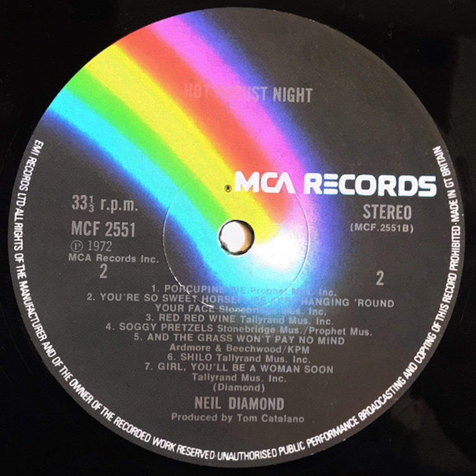 Neil Diamond: Hot August Night LP Pick and Sell the shop for Stay Home Entertainment Packs.!! Vinyl 12"