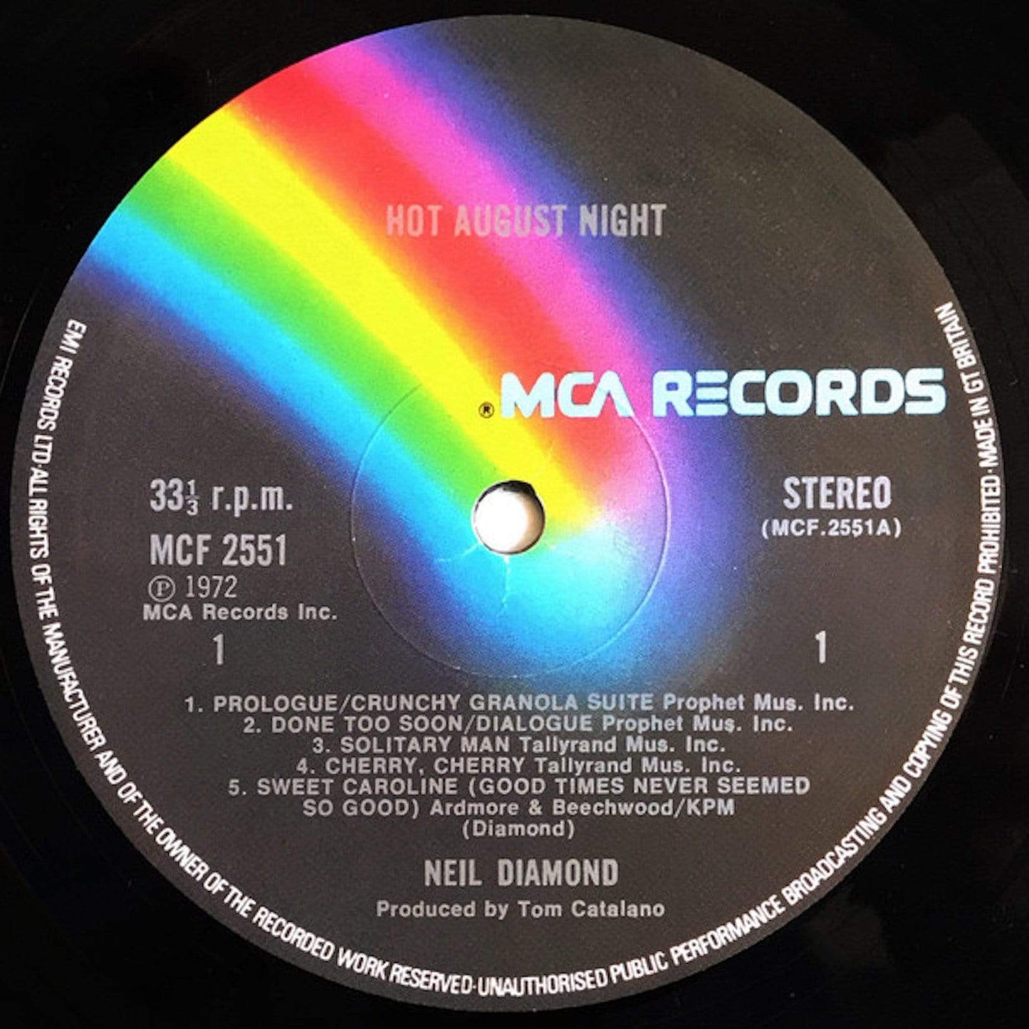 Neil Diamond: Hot August Night LP Pick and Sell the shop for Stay Home Entertainment Packs.!! Vinyl 12"