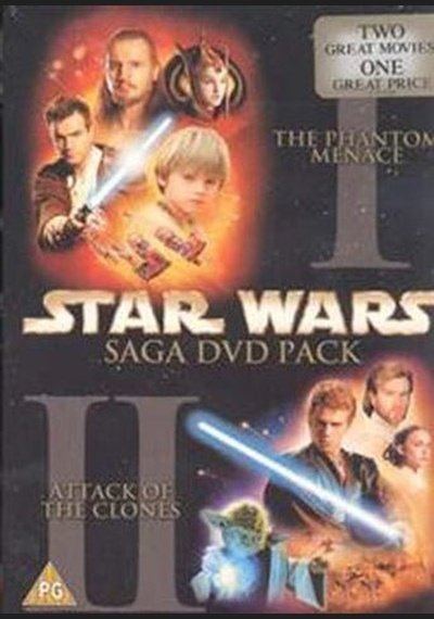 Star Wars: Ep.1 Phantom Menace/Ep.2: Attack Of The Clones Used DVD Box Set Pick and Sell the shop for Stay Home Entertainment Packs.!! DVD's Used Boxset