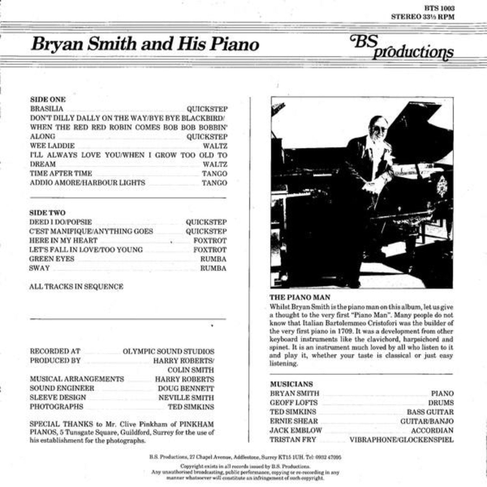 The Piano Man : LP Pick and Sell the shop for Stay Home Entertainment Packs.!! Vinyl 12"