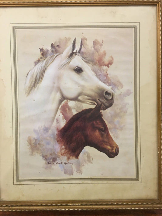 Vintage framed Horse print by Doris Scott Nelson Pick and Sell the shop for Stay Home Entertainment Packs.!! 