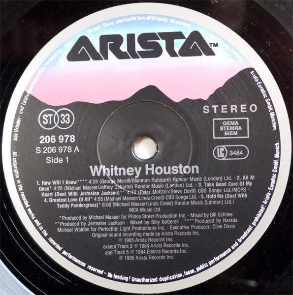 Whitney Houston : LP Pick and Sell the shop for Stay Home Entertainment Packs.!! Vinyl 12"