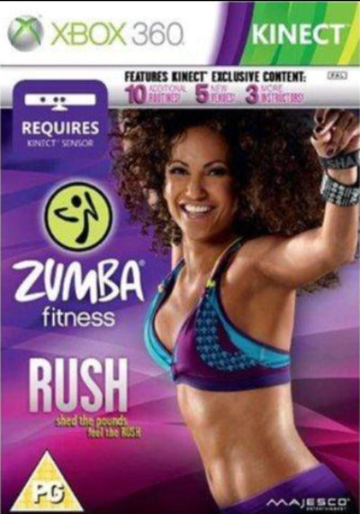 Zumba Fitness Rush : XBOX 360 Pick and Sell the shop for Stay Home Entertainment Packs.!! VG Used